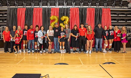 Broncos celebrate senior night with four-set win over Westmoore